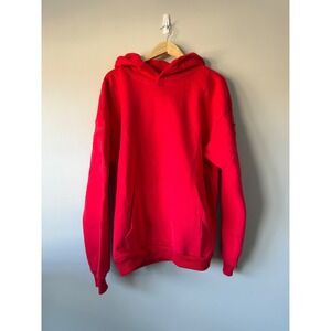 RARE Tone on Tone logo Comfrt Red Travel Essentials Hoodie XL